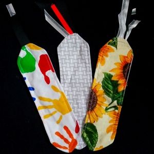 Handmade Fabric Bookmarks